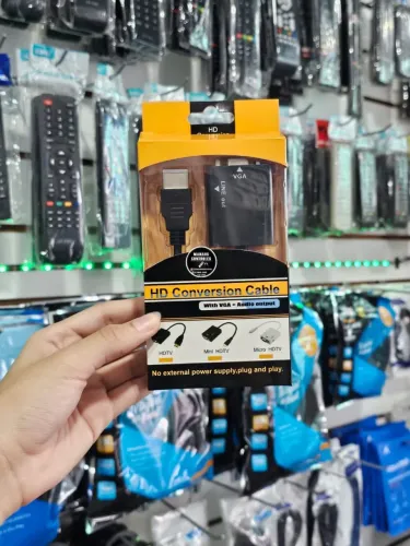 Conversor HDMI para VGA com saída de Áudio.