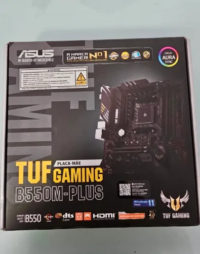 Placa mãe asus b550m tuf plus lacrada