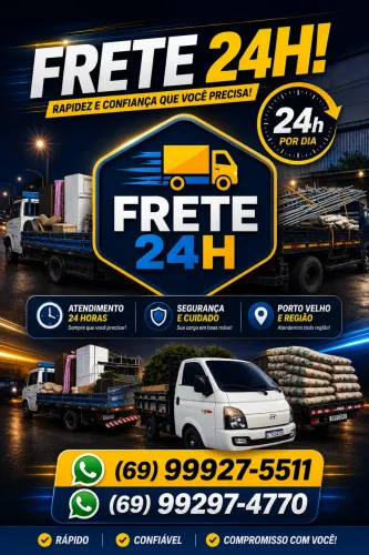 Frete e mudanças 24 horas 