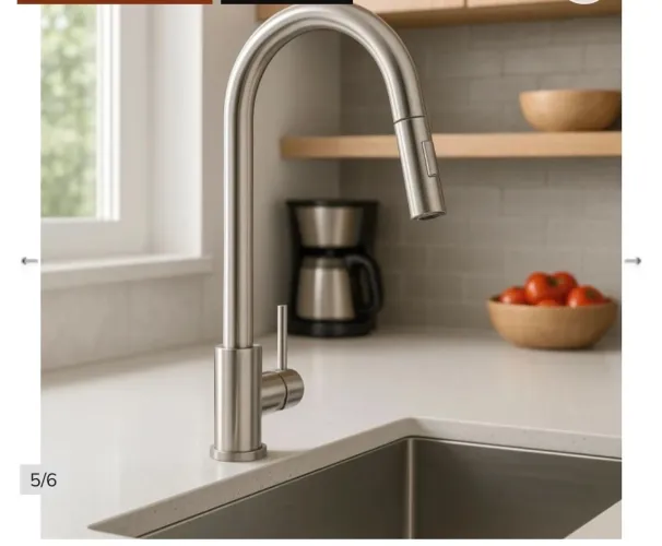 Torneira para Cozinha Gourmet Misturador Monocomando Em Aço Inox NOVA