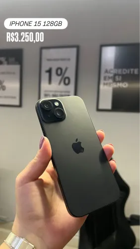 iPhone 15 128GB preto 