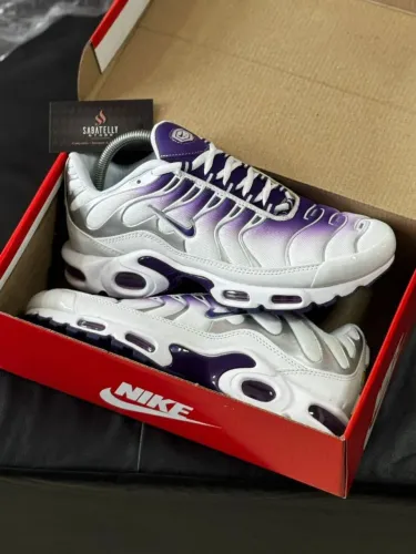 Nike Air Max Plus TN - Vietnã importado - (Purple Dragon) Branco/Lilás/Cinza