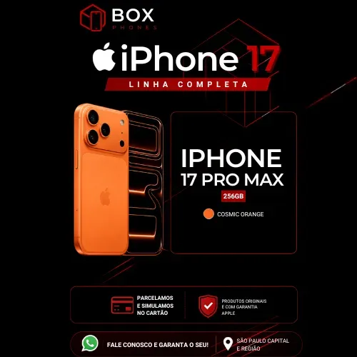 iPhone 17 Pro Max 256GB | COSMIC ORANGE | LARANJA