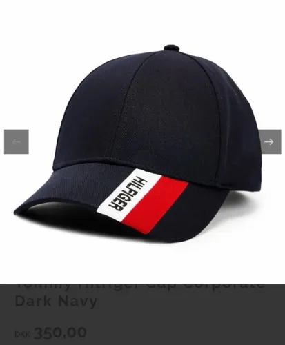 boné tommy hilfiger aba curva azul marinho