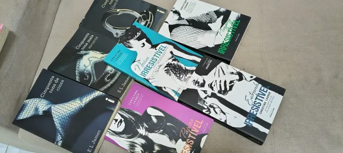 Coleção de livros.