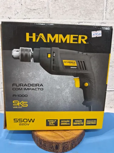 Furadeira com a impacto Hammer 550 W FI-1000