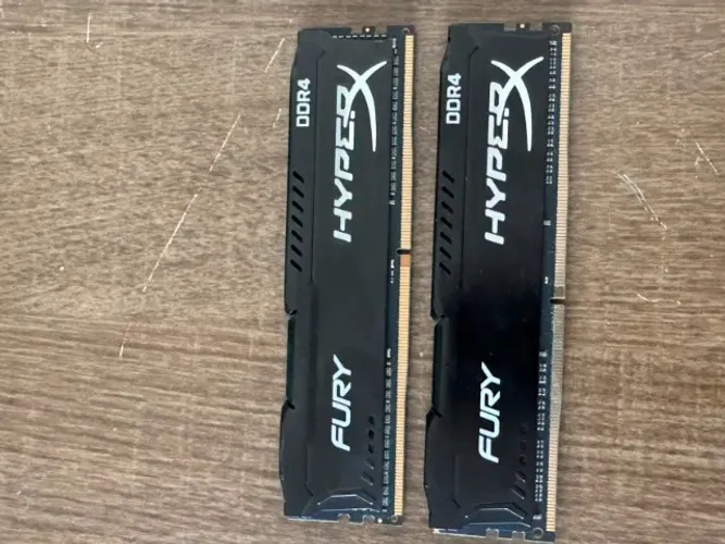 Kit 16GB (2x8GB) HyperX Fury DDR4 2666MHz Memória RAM Desktop