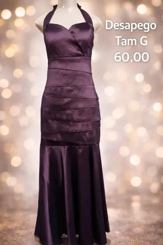 Vestido festa marsala tam G