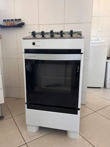 Fogão 4 Bocas Brastemp Mesa Inox + Forno Amplo (Higienizado e Funcionando 100%)