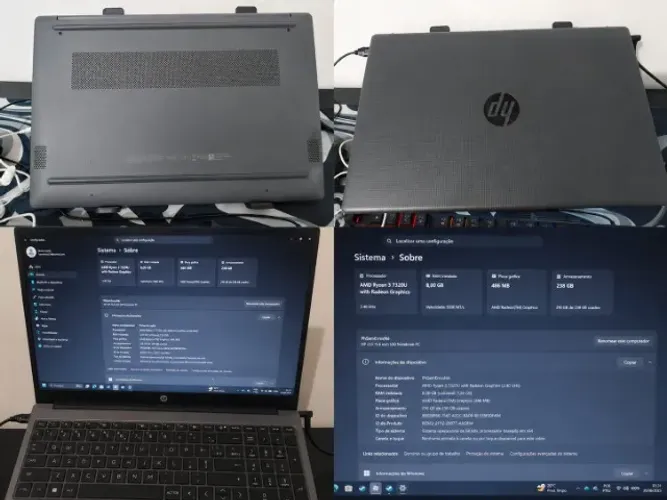 HP 255 G10 Ryzen 3 8GB SSD - Excelente Estado | Pouco Usado | Pronto para Uso