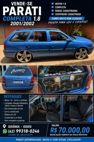 Volkswagen Parati 1.8 MI Tour 8V 99cv 4P 2002