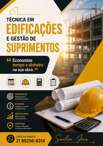 TÉCNICA EM EDIFICAÇÕES | SUPRIMENTOS | PLANILHAS E CONTROLE DE OBRAS