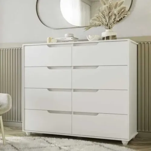 Cômoda Doble 8 Gavetas Albatroz - ENTREGA IMEDIATA