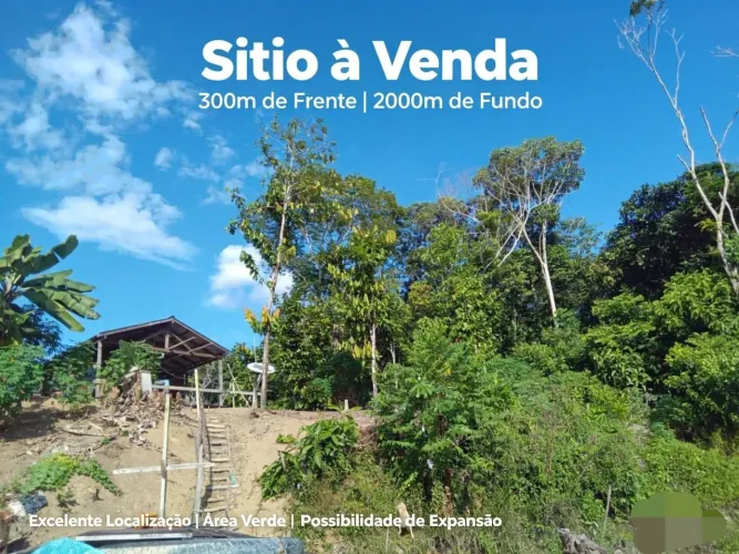 ? SÍTIO COM VISTA PARA O RIO - <br> <br>Local: Santa Maria do boiaçu- RR