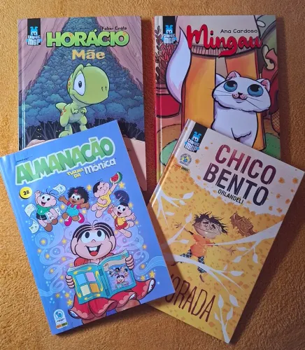 HQ Chico Bento, Mingau e Horário coleção com três Graphic MSP + Almanacão Vol 28 grátis