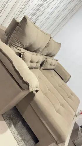 SOFÁ SUPER CONFORTÁVEL RETRÁTIL E RECLINÁVEL ENTREGO HOJE