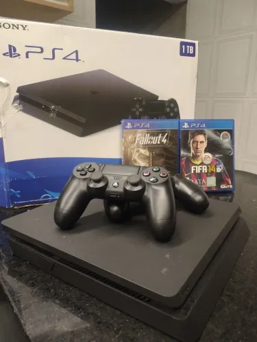 PS4 slim, pronto pra seu!