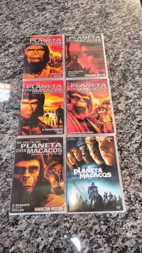 Dvd Planeta dos Macacos 6 filmes