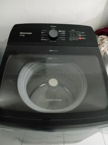 Máquina de Lavar Brastemp 12Kg titânio