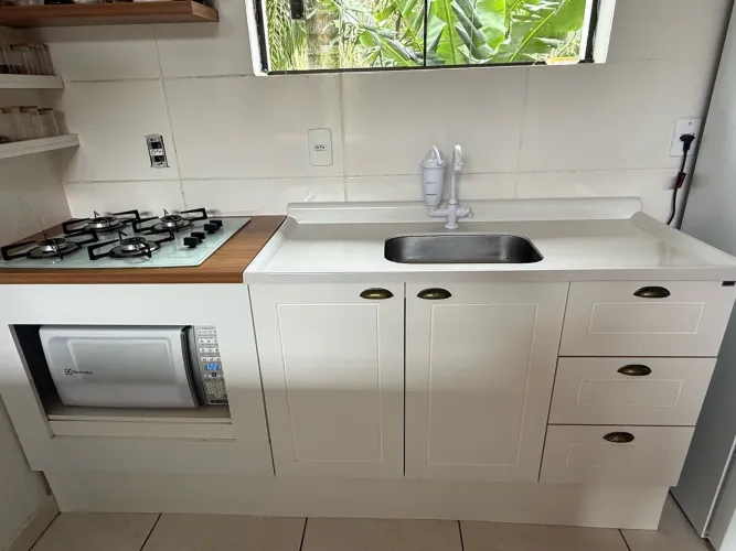 Conjunto armário cozinha com pia
