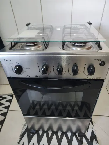 Fogão Caribe Inox 4 bocas