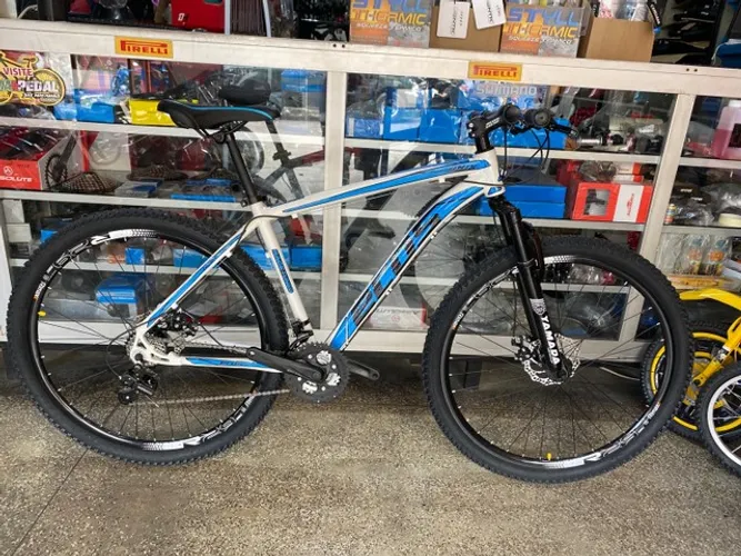 Bicicleta mtb ECOS 29 Branca/Azul shimano tourney 21v
