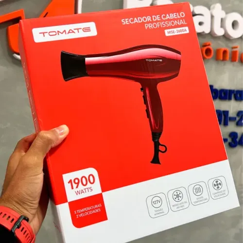 Secador de Cabelo Profissional 3 Temperaturas 2 Velocidade 110v