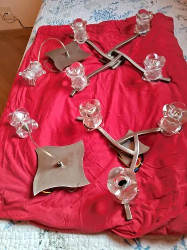 Conjunto de Lustres de Cristal Moderno - Iluminação Elegante