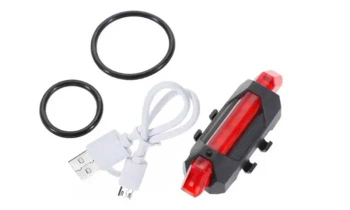 Lanterna Traseira Bike Sinalizador Bicicleta Luz De Led Usb