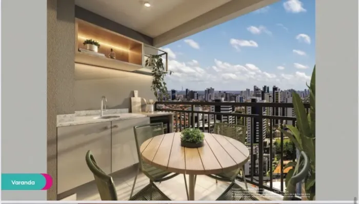 Mood Candelária 59 metros com 2 quartos sendo 1 suite - ITIV E REGISTRO GRATIS
