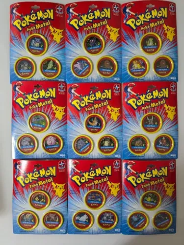Coleção de Tazos Pokemetal Estrela 2000