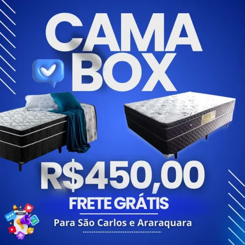 ?Cama Box Casal R$399,00 Frete Grátis?
