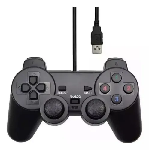 Controle Para Ps2 Pc Usb Sh-ctl-usb Com fio Shinka Loja Coimbra Computadores Entregamos 