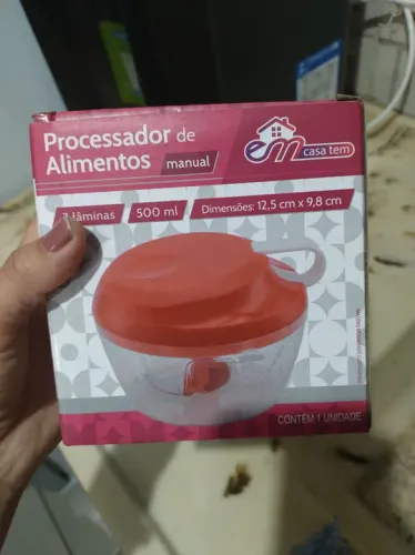 Processador de Alimentos Manual 500ml - Novo