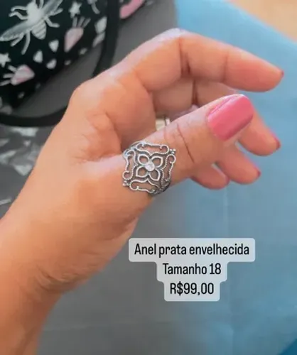 Anel de prata 925 legítima