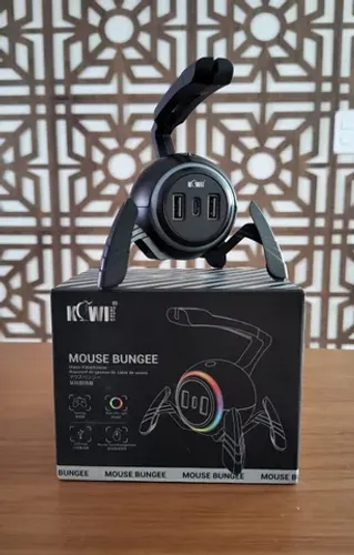 Mouse Bungee gamer Spider RGB - Organizador de fios de mouse