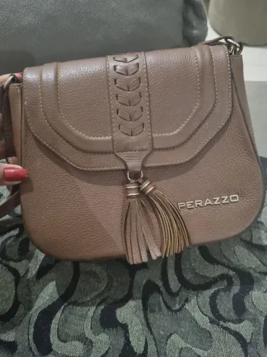 Bolsa de Ombro Tiracolo Marrom Perazzo