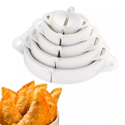 Kit 05 Formas Para Pastel Tamanho Diferente Molde Fecha Cor Branco