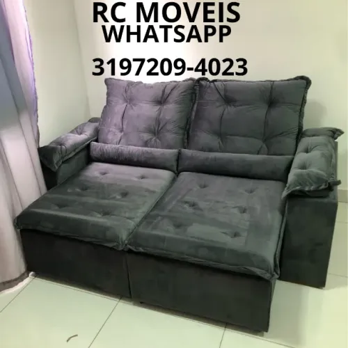 Sofá Londres Retrátil e Reclinável 2m - Conforto e Sofisticação para sua Sala