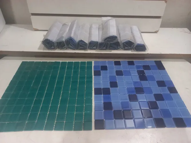 7 peças Pastilha azulejo