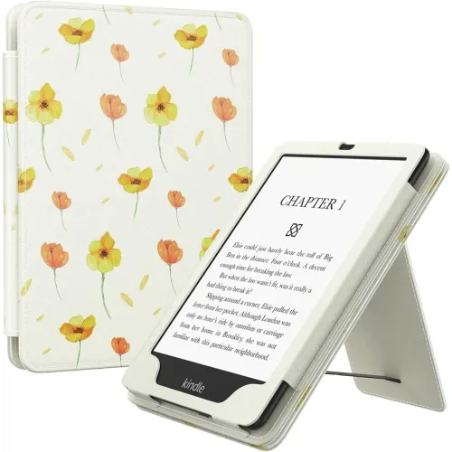 MoKo Capa Protetora De Couro PU c/ Faixa Elástica - Kindle Paperwhite De 6.8