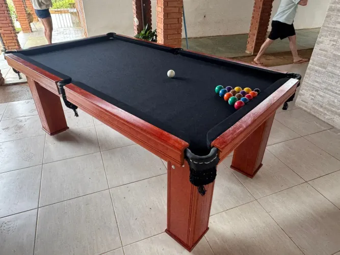 Mesa de bilhar pronta entrega