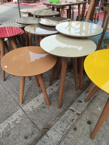 Mesa lateral, mesa de canto, mesa decoração, mesa pés palito 