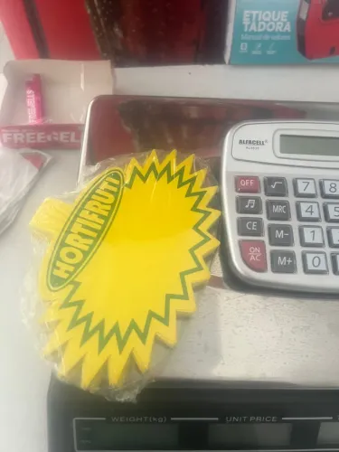 Balança,etiquetador,calculadora,grampeador tudo novo 