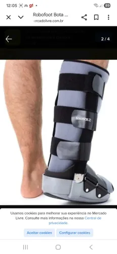 Robofoot Bota Imobilizadora longa Salvape