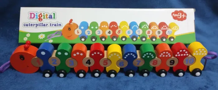 Brinquedo Trenzinho + 10 Números Educativo