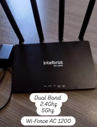 Roteador 4 antenas Intelbras W5 1200