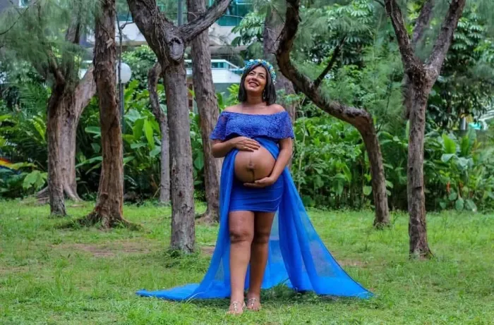 Vestido para ensaio gestacional