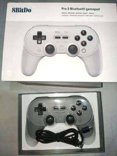 Controle 8BitDo Pro 2 Cinza