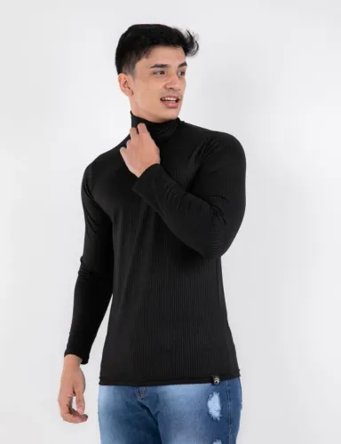 CAMISETA GOLA ALTA MASCULINA PRA VC Q GOSTA DE SE VESTIR DE FORMA ELEGANTE 